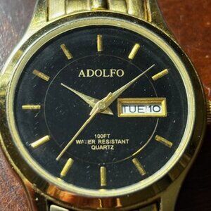 Adolfo Mens Quartz Watch water resistant new battery